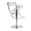 LeisureMod Napoli Acrylic Bar/Counter Stool, Transparent