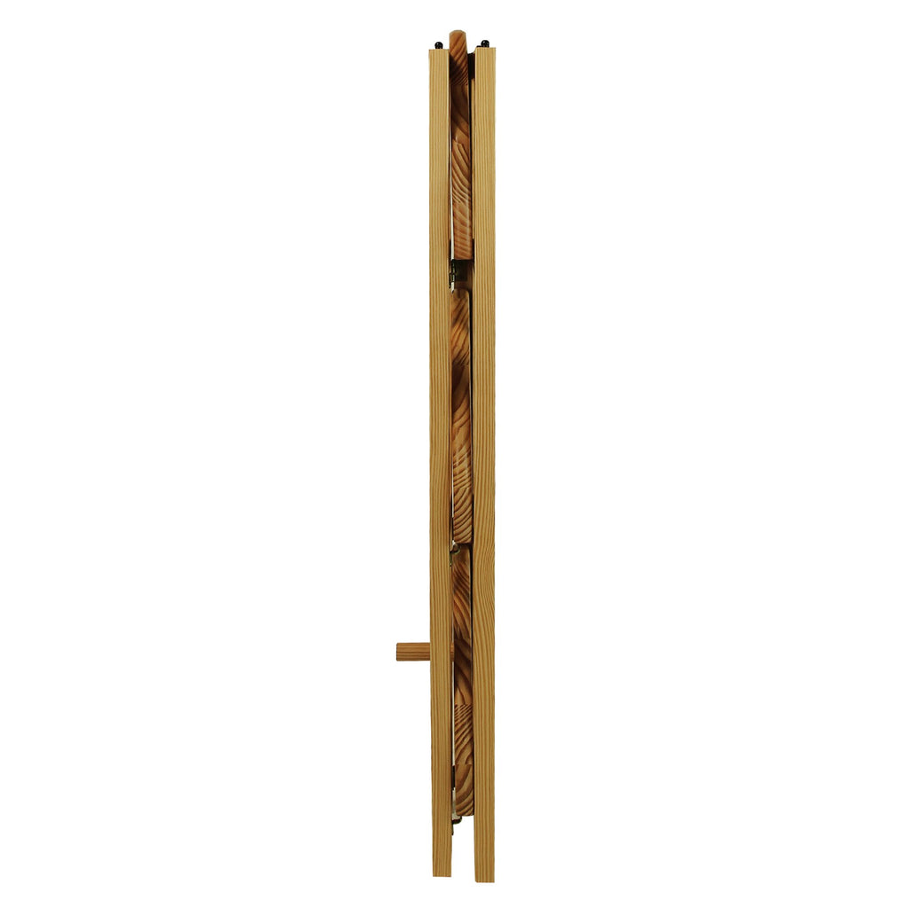Casual Home 4-Shelf Corner Folding Bookcase, Natural