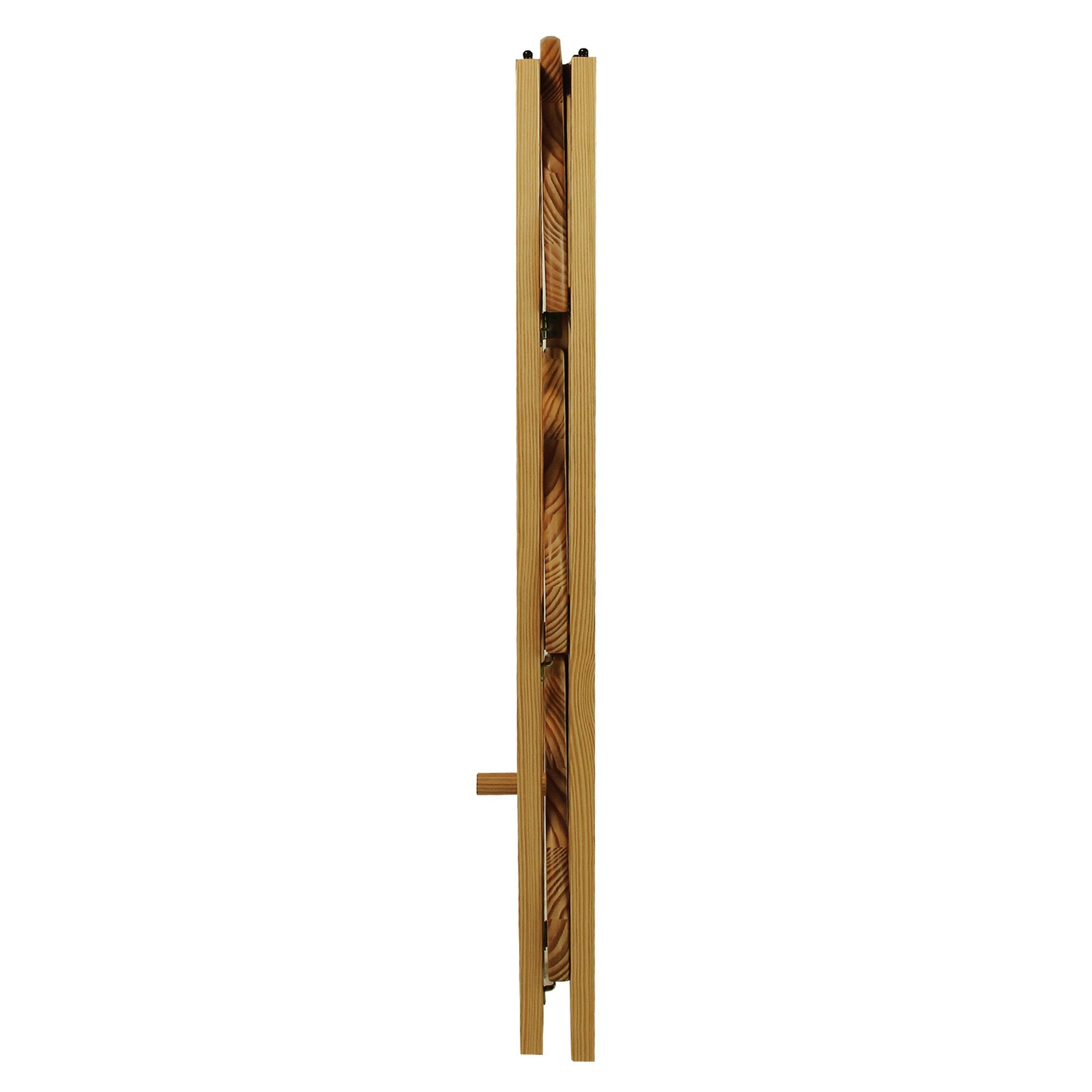 Casual Home 4-Shelf Corner Folding Bookcase, Natural