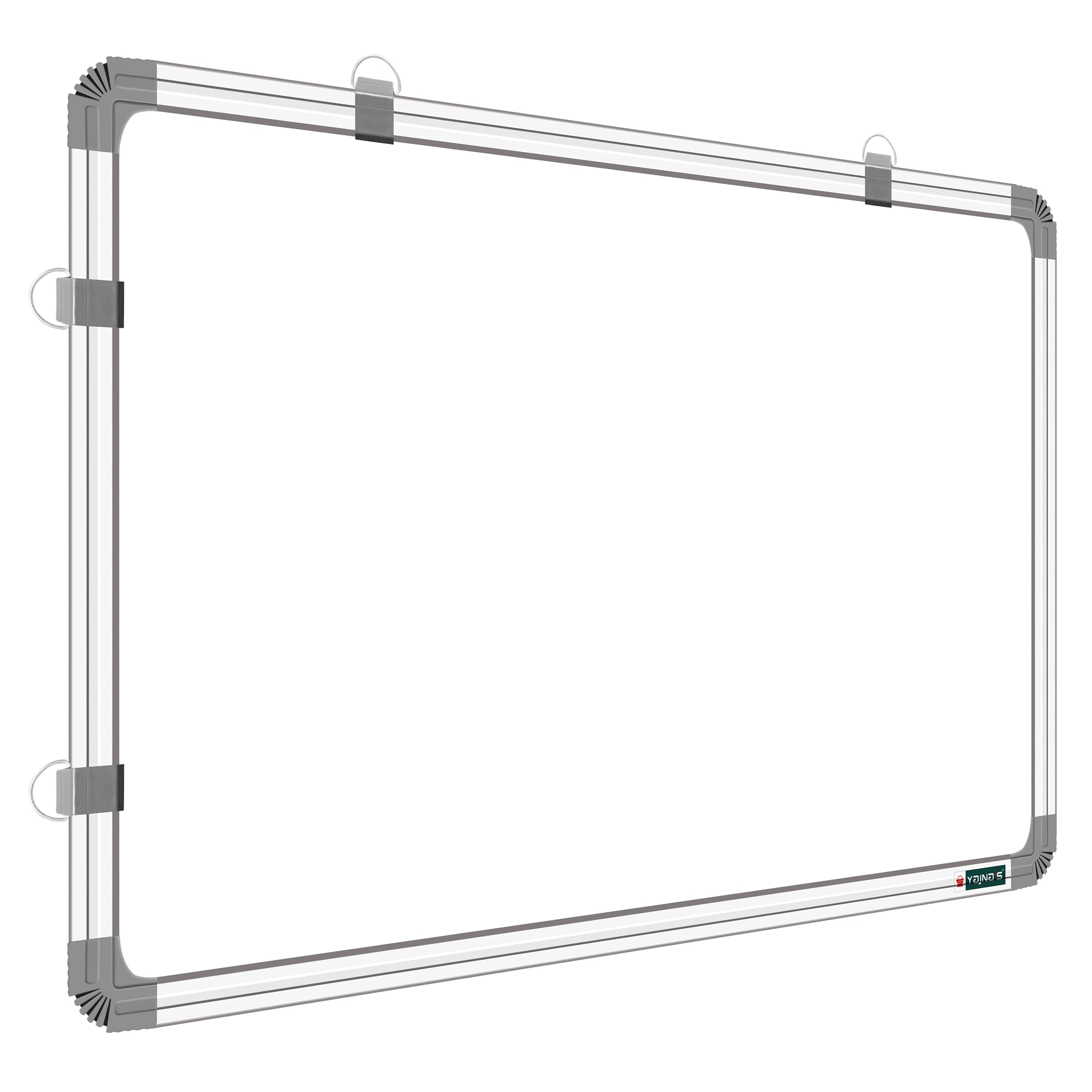 YAJNAS Non Magnetic 2X3 Feet (60CM x 90CM) Double Sided White Board and Chalk Board Both Side Writing Boards, one Side White Mar