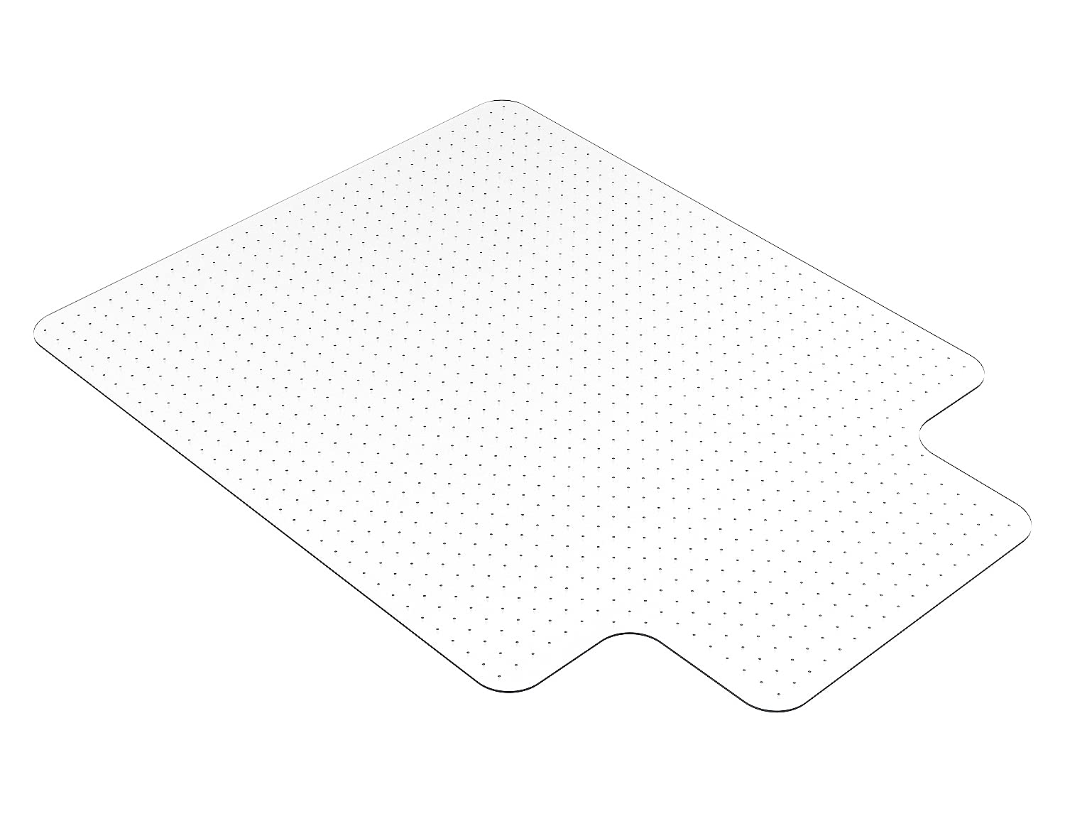 Homek Office Chair Mat For Carpeted Floors - Clear Carpet Chair Mat With Lip 48”X 36”X 0.09”