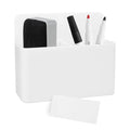 White Magnetic Pencil Cup, White Locker Organizer, Pencil Storage Cup With Strong Magnet, Marker/Pen Basket For Whiteboard, Refr