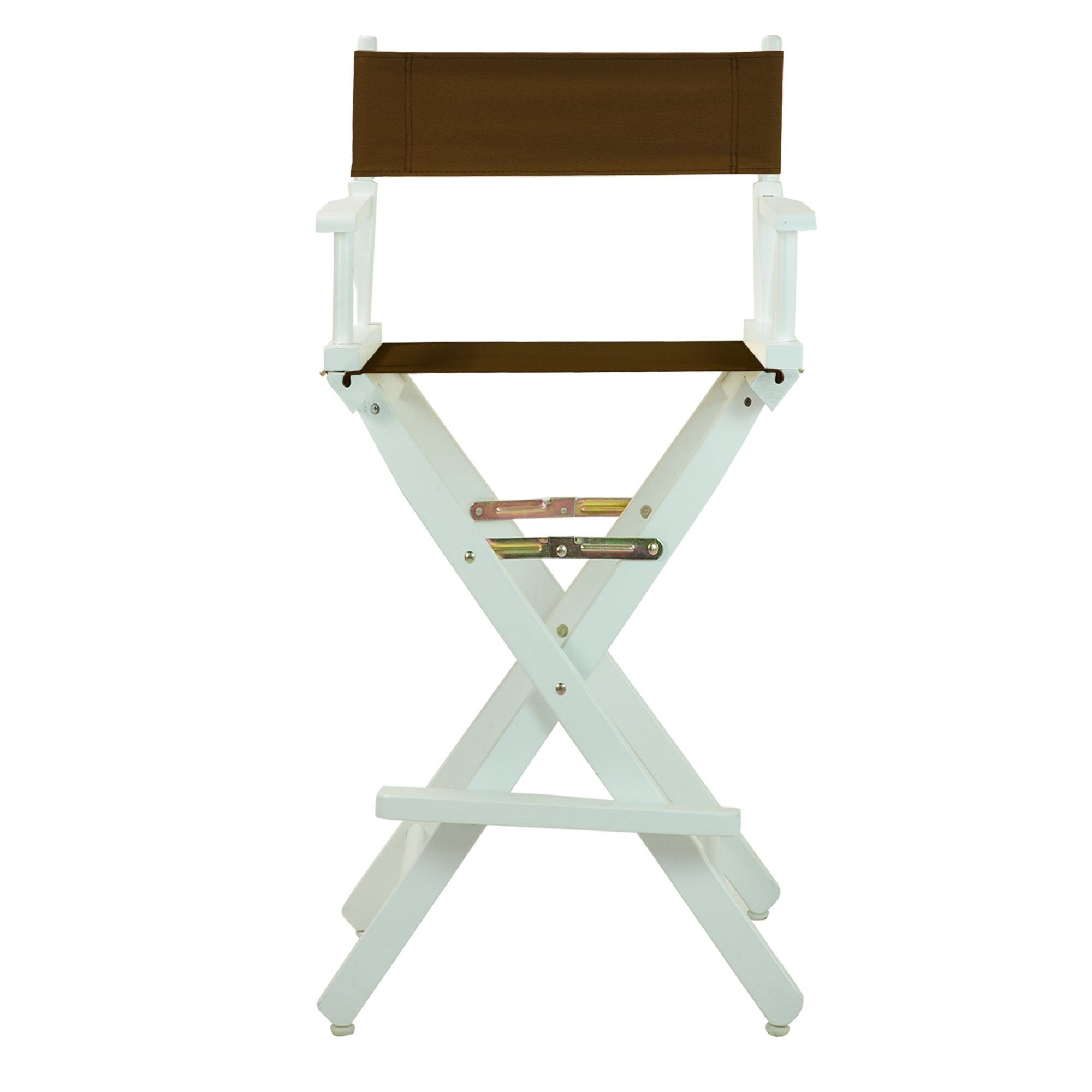 Casual Home 230-01/021-45 Director Chair 30" - Bar Height Whiteframe/Brown Canvas
