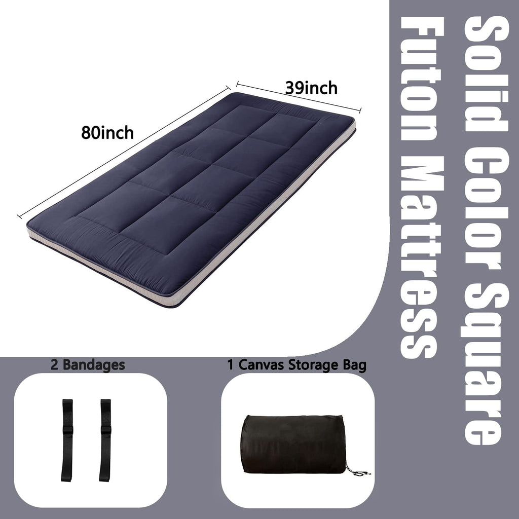Maxyoyo Japanese Floor Mattress Futon Mattress Twin Bed Mattress, Single Mattress Pad Guest Mattress Floor Bed Mattress, Easy To