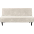 H.VERSAILTEX Real Velvet Futon Cover Armless Sofa Covers Sofa Bed Covers Stretch Futon Couch Cover Sofa Slipcover Furniture Prot