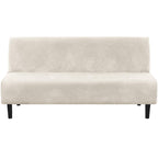 H.VERSAILTEX Real Velvet Futon Cover Armless Sofa Covers Sofa Bed Covers Stretch Futon Couch Cover Sofa Slipcover Furniture Prot