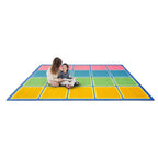 Joy Carpets Blocks Abound Rug, Pastel, 5 '4 '' X 7 '8 ''