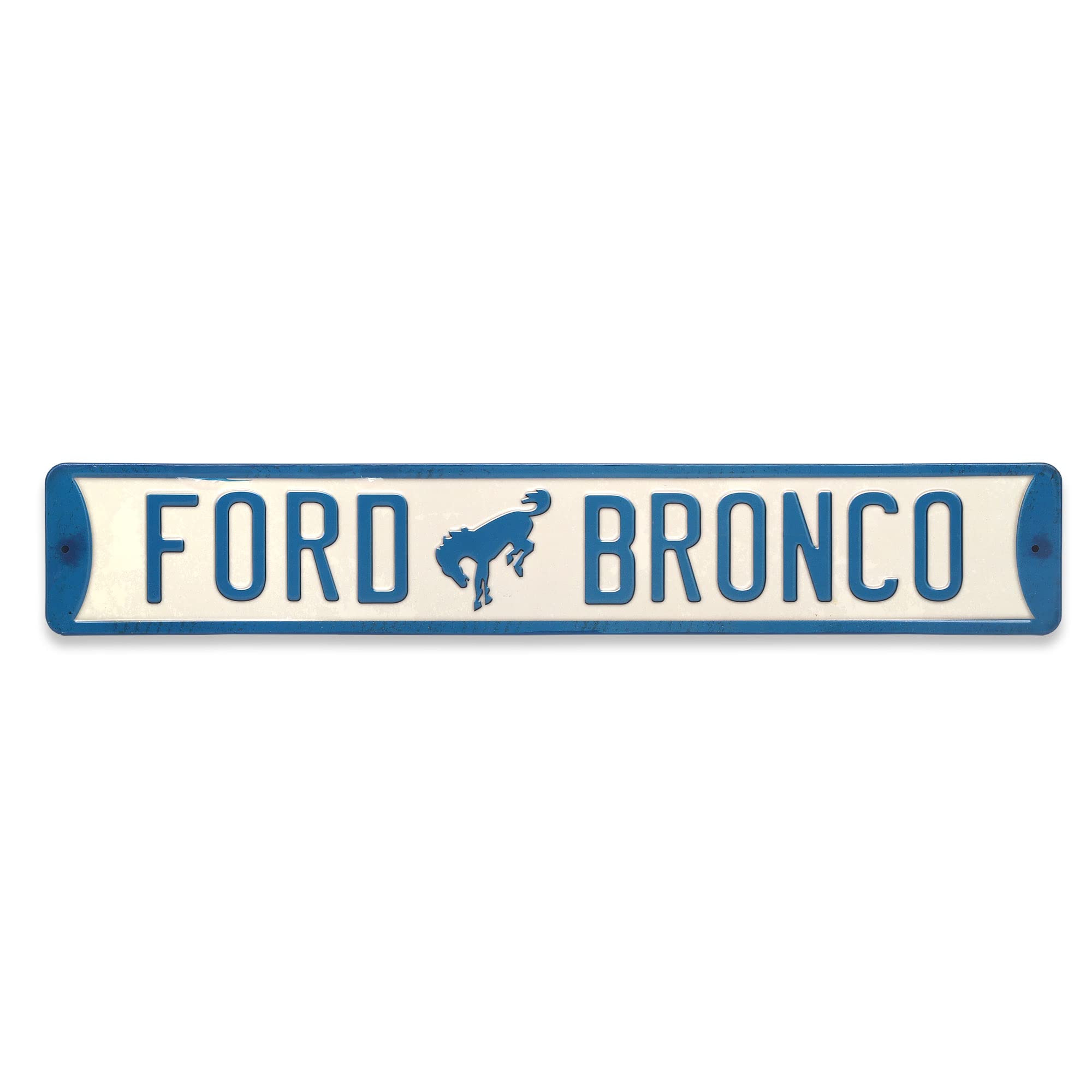 Ford Bronco Metal Wall Art - Ford Bronco Street Sign for Garage, Man Cave or Shop