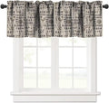 Janjcurt Farmhouse Animal Valance Curtain, Vintage Country Cow Chicken Sheep Pig Rustic Western Windmill Print Pattern Blackout