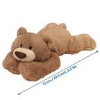 Doireum Weighted Stuffed Animals, 6.2 Lbs Weighted Bear Stuffed Animal Toy Brown Bear Weighted Plush Animals Throw Pillow Gifts