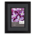Gallery Solutions presents - 8x10 - Black Frame with Double Mat - For 5x7 Photos - Versatile for Wall or Tabletop Display - Rect