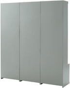 Crosley Furniture Harper 3-Piece Hall Tree Entryway Set with Storage Bench and Coat Rack Hooks for Hanging, Gray