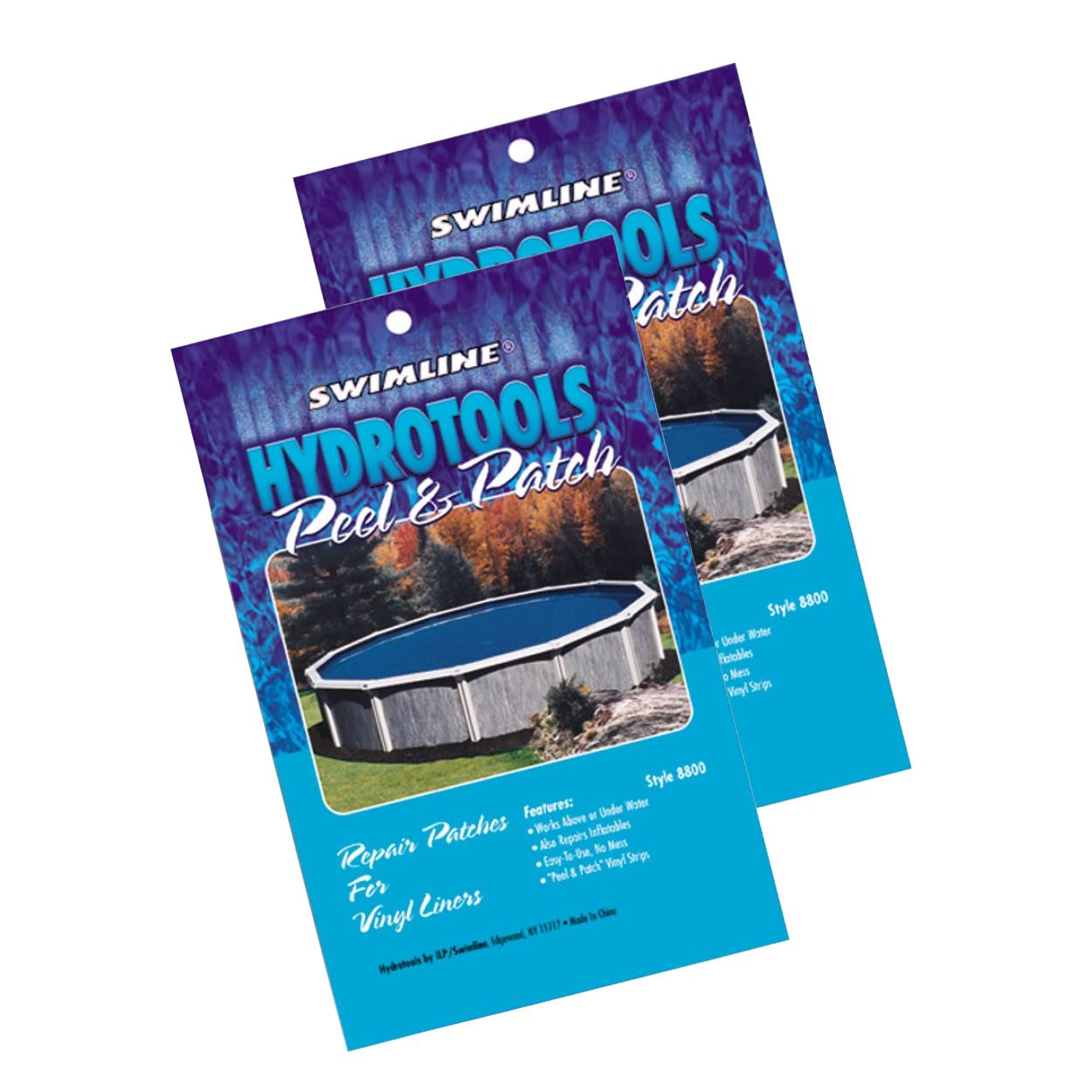 Swimline Hydrotools Pool Peel & Patch Vinyl Repair Strip Kit | 5 Strips Per Pack | 2-Pack
