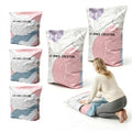 2L+3M No Pump Vacuum Storage Bags, Better Life Space Creator Packaging Cube