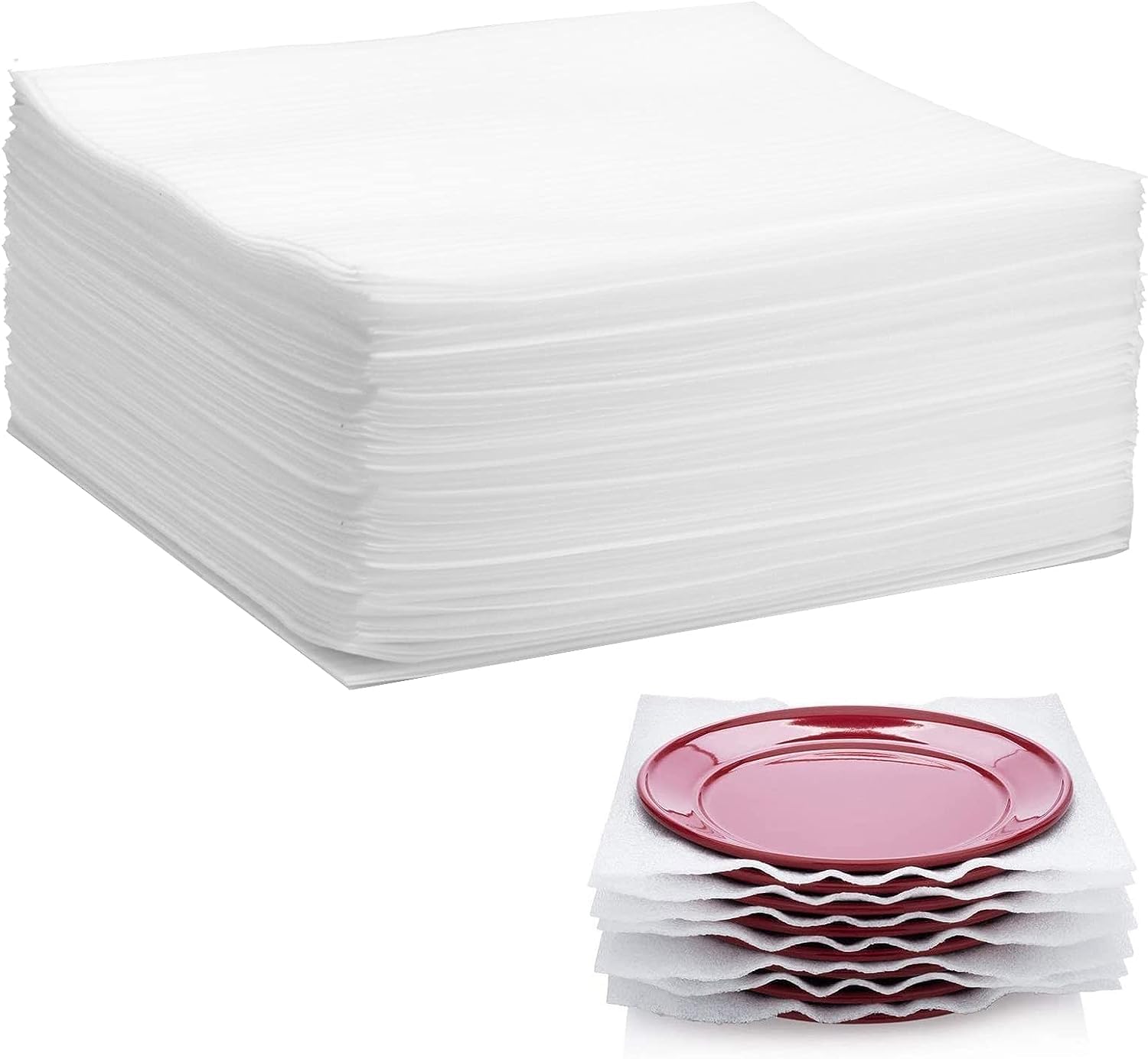 100 Pack Foam Wrap Sheets For Packing Storage Shipping Moving Supplies, Cushion Foam Wrap Packing Foam For Dishes, China, Glass