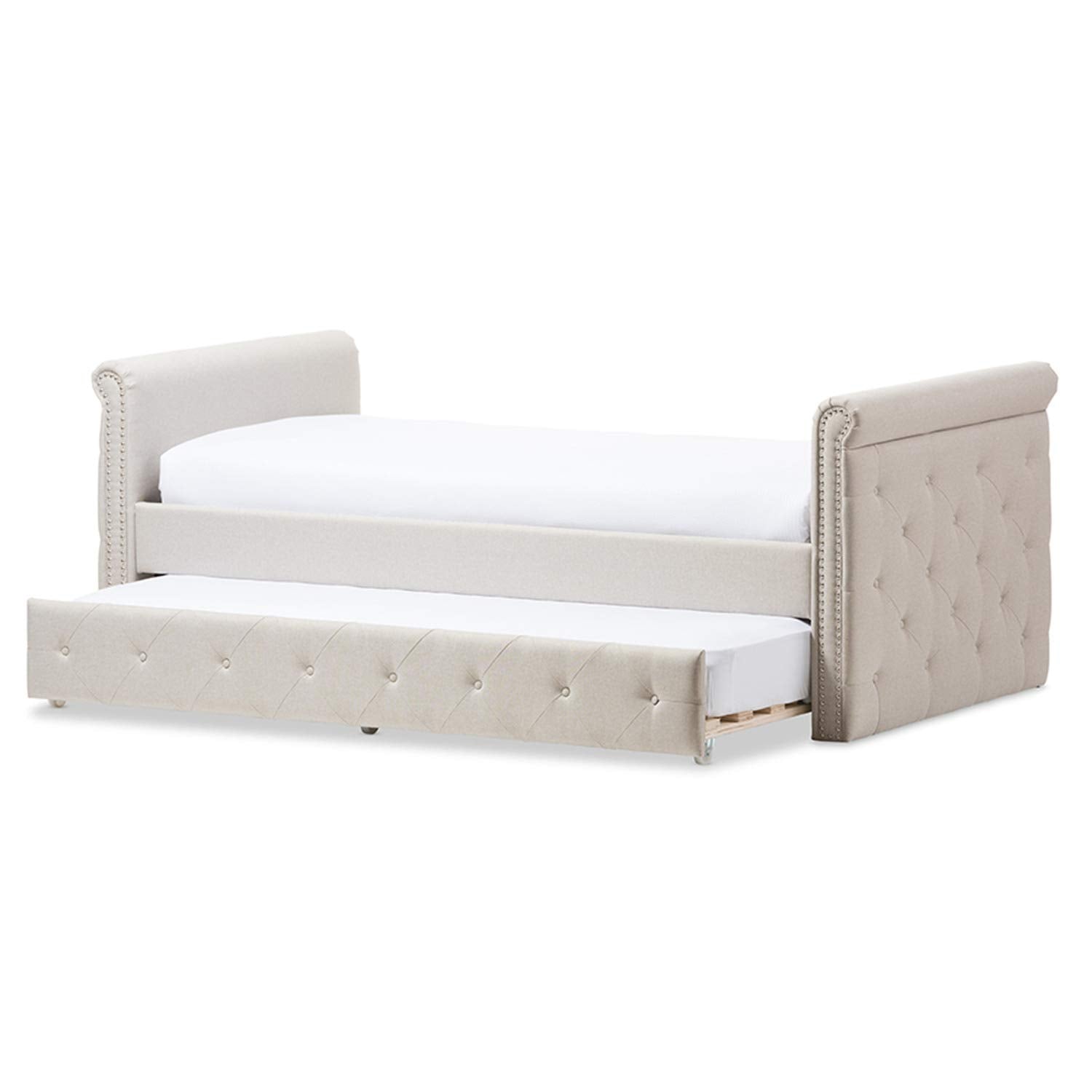 Baxton Studio Swamson Twin Daybed In Beige