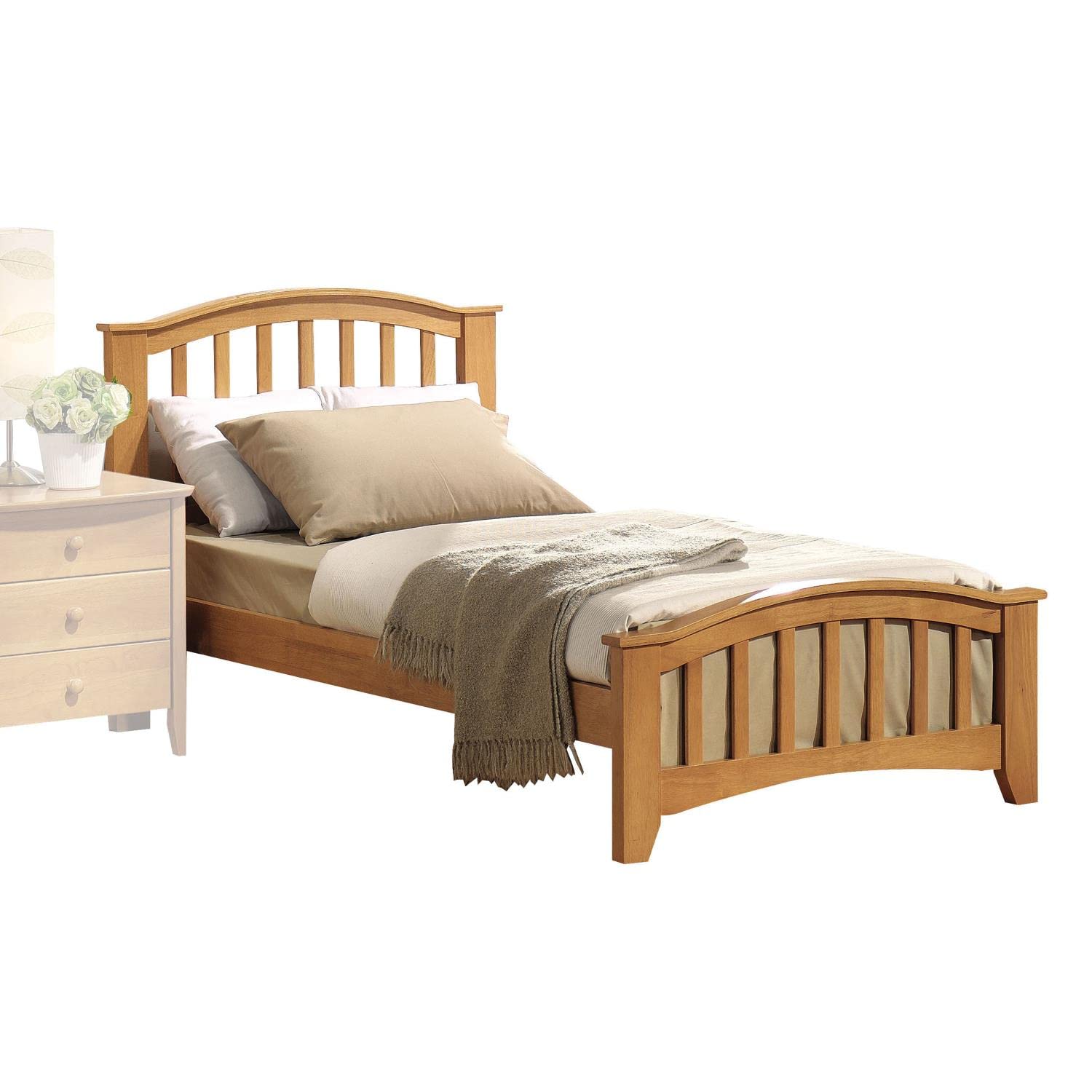 Acme San Marino Twin Slat Wood Bed - Thumbnail 4