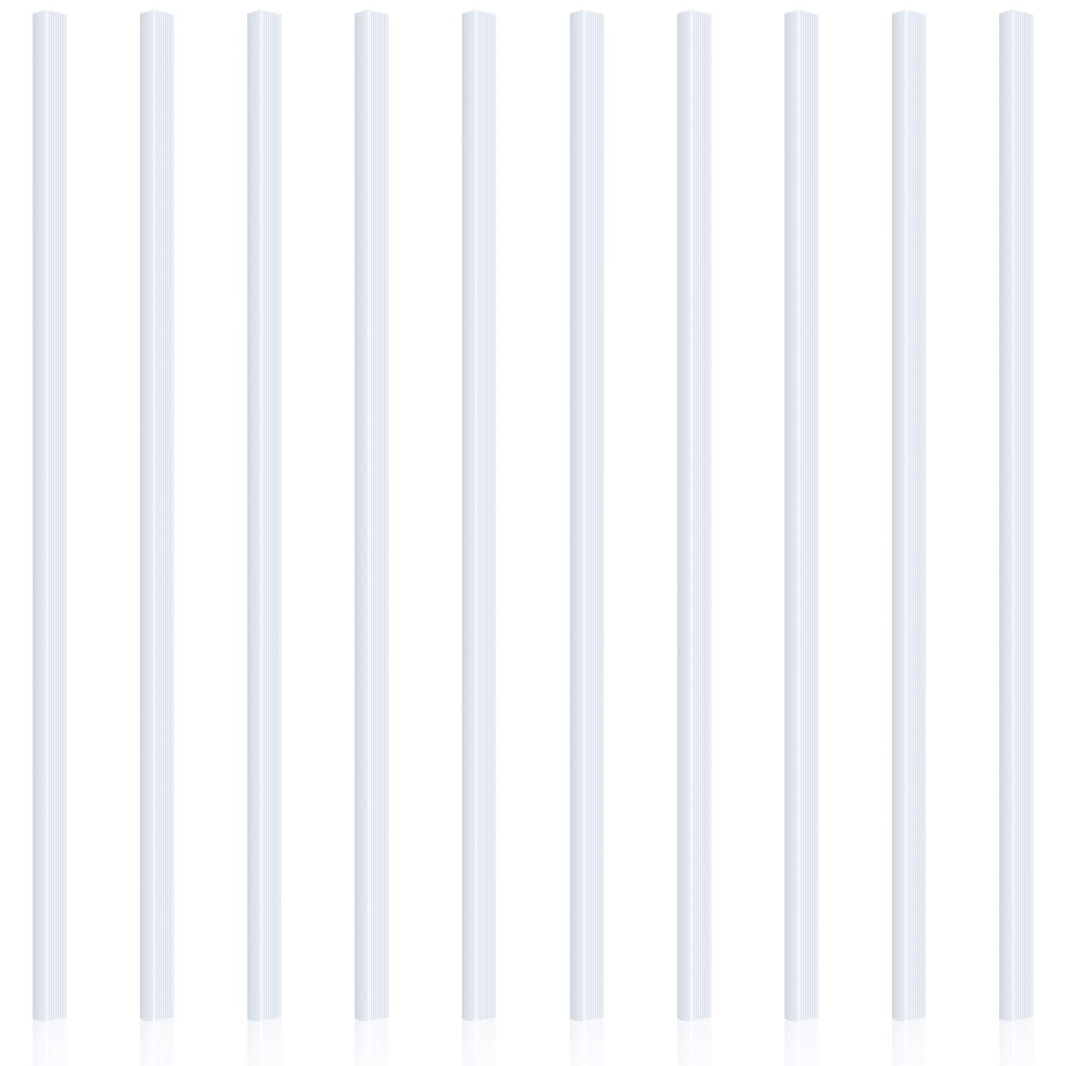 10 Pieces Binding Bars Slide Grip Binding Bars Report Cover A4 Spine Bars For School And Office, 12 Inch, 40 Sheet Capacity (Whi
