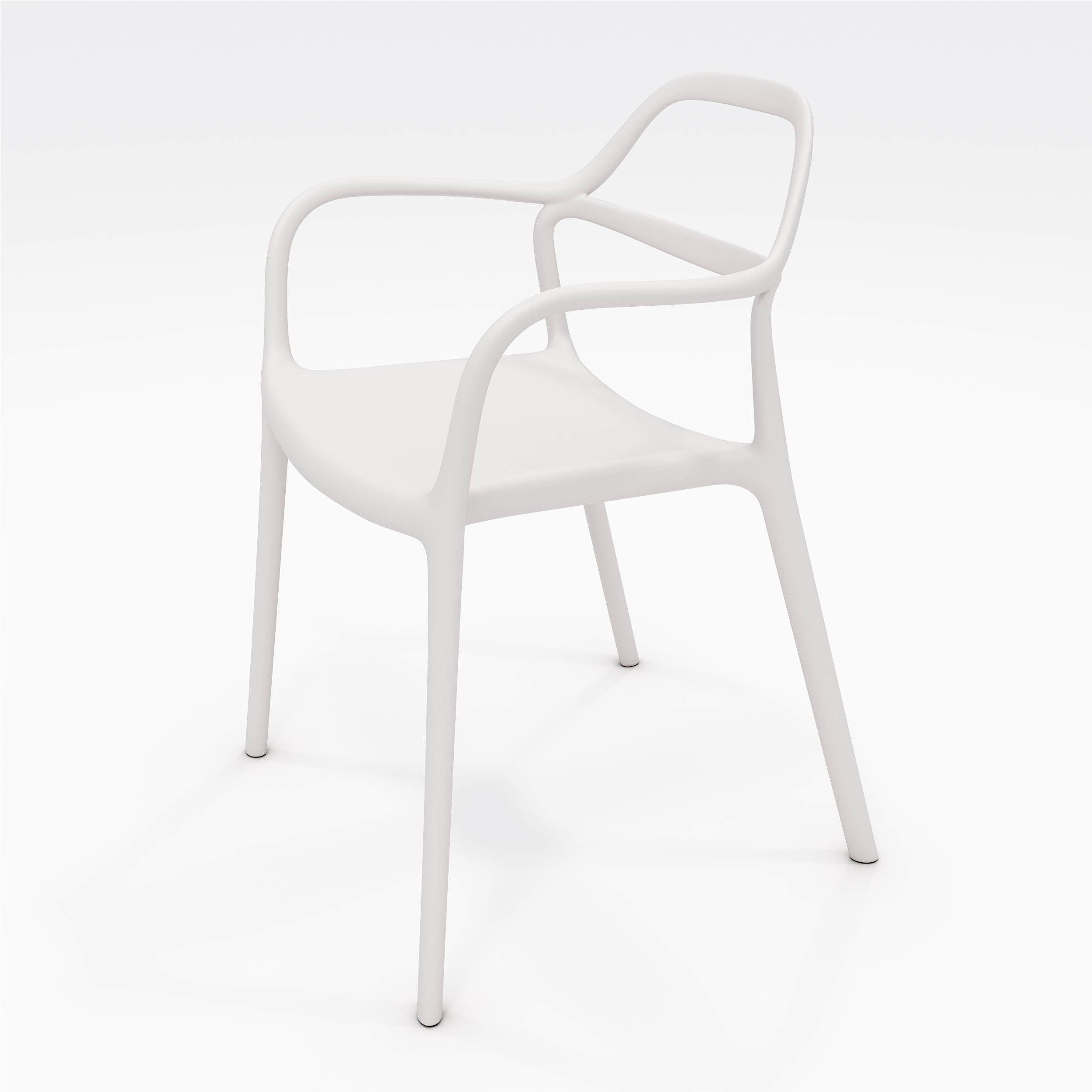 Olio Designs Dali Indoor/Outdoor Chair, White