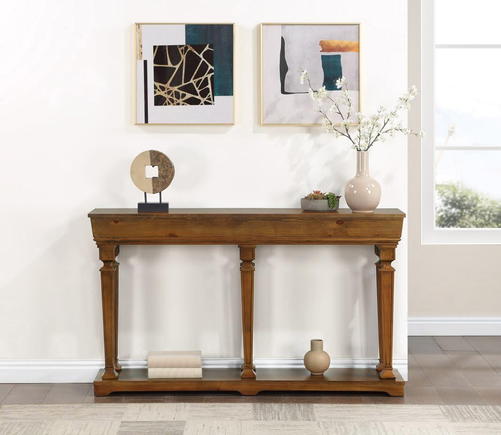 Acme Garrison 72" Console Table In Oak