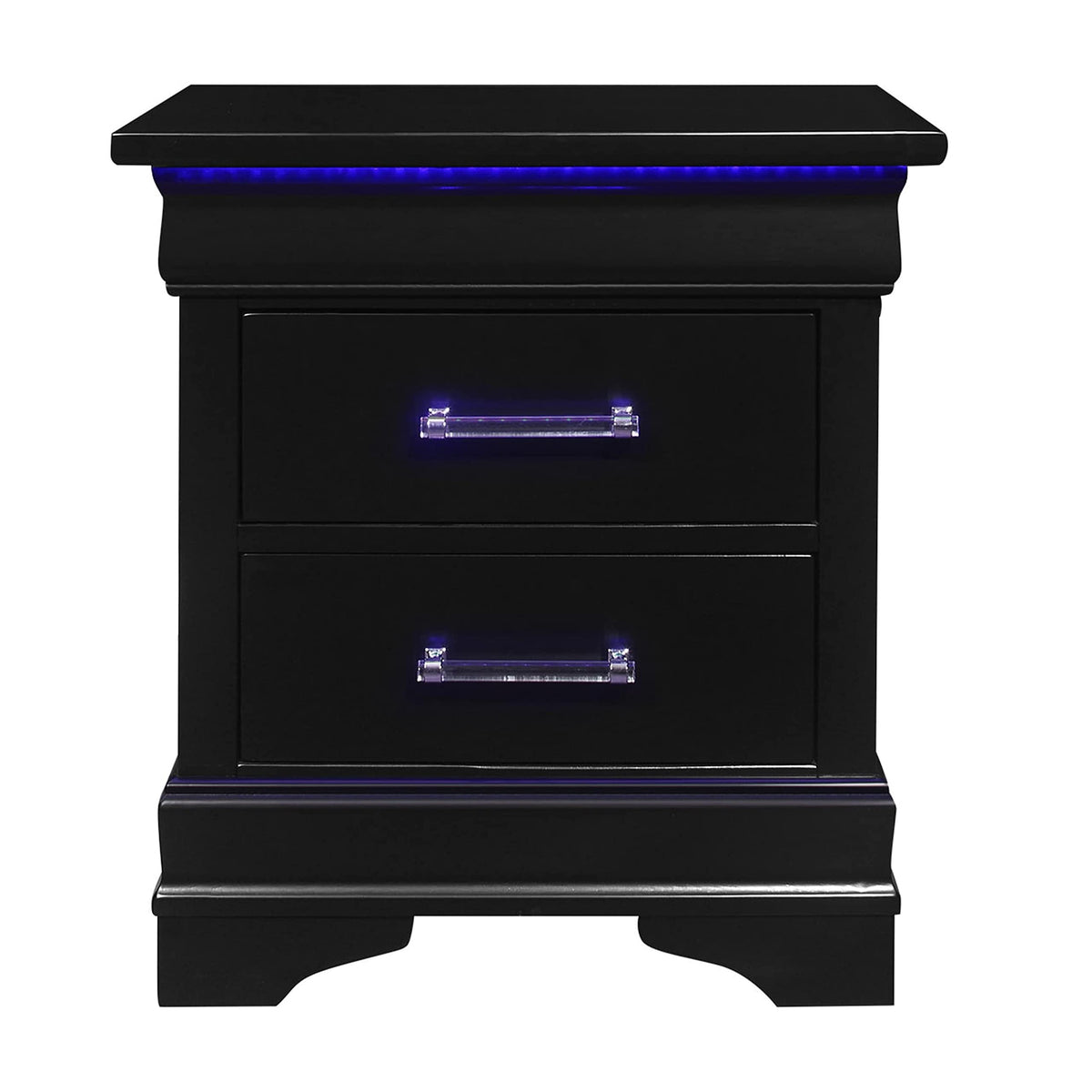 Global Furniture Usa Charlie Black Nightstand