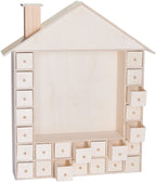 Brubaker Wooden Advent Calendar To Fill With 24 Drawers - Diy Unfinished Christmas Calendar For Painting, Crafting And Self-Desi
