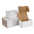 Zbeivan 7X5X4 White Shipping Boxes Set Of 50, Corrugated Cardboard Mailer Boxes For Packaging Small Business Mailing Gifts
