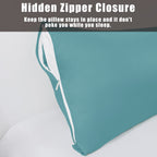 Body Cooling Pillow Cases Cover, Bamboo Rayon Pillowcases With Zipper Closure, Cool And Breathable Pillow Case For Hot Sleepers