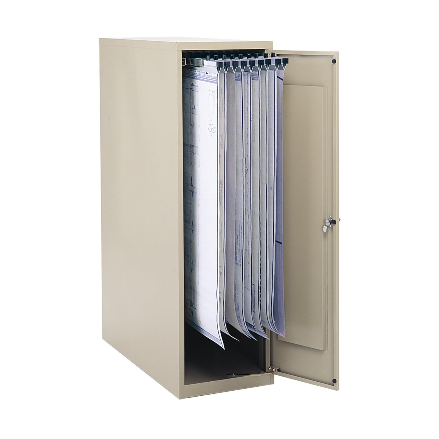Safco, Large Vertical Storage Cabinet for Home Office or Classroom Storage, Fits 18", 24", 30" and 36" Hanging Clamps