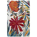 Mirage 7'9" X 9'9" Floral Red/White/Red/Orange/Green/Blue Hand Tufted Rug