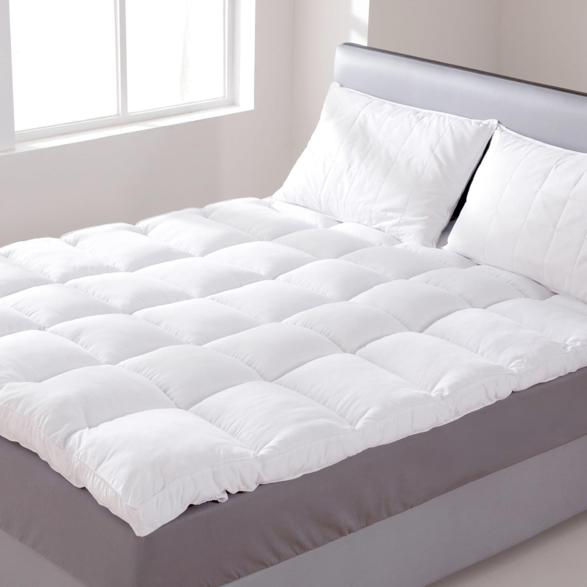 Extra Thick Mattress Topper Full Xl For Firm Mattress, Extra Long 54X80 Plush & Soft Pillow Top Bed Topper For Cloud-Like Sleep