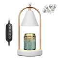 Soilsiu Candle Warmer Lamp with Timer, Electric White Candle Warmer Light for Bedroom, Dimmable Wax Melts Warmer for Candle Jars