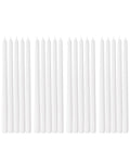 Taper Candles 12 Inch White Set of 20 Unscented, Dripless, Smokeless Long Tall Tapered Candlesticks Wedding Home Decor Dinner