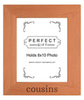 Personalized Gifts Sentimental Photo Frame Cousins Wood Engraved 8x10 Portrait Picture Frame