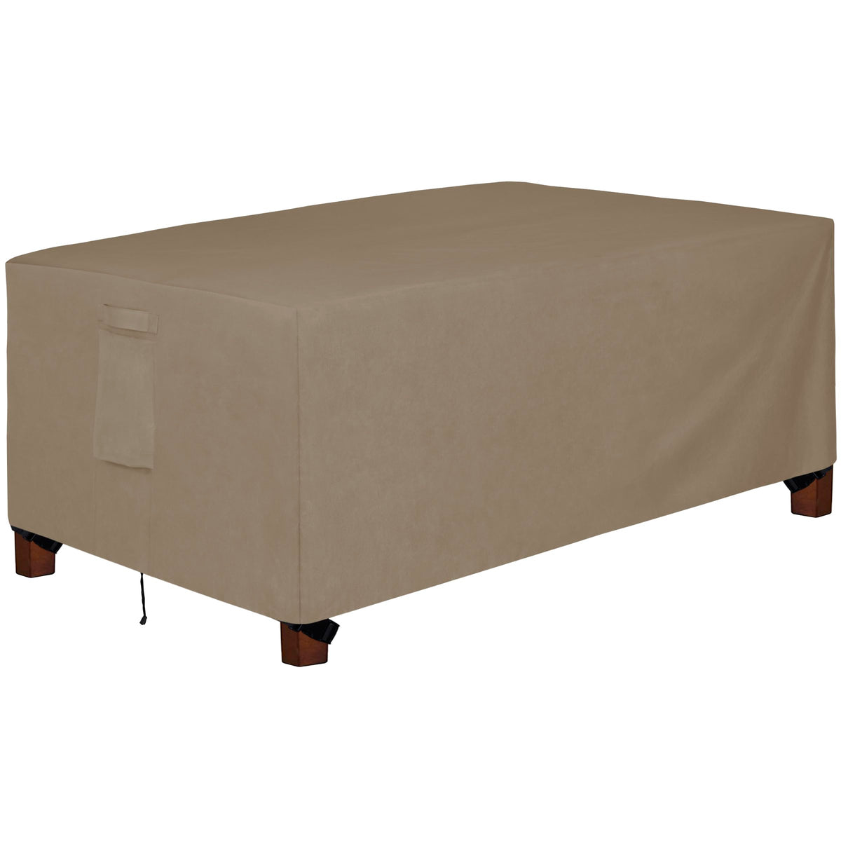 Easy-Going 600D Heavy Duty Rectangular Table Cover Uv Resistant And Waterproof Outdoor Lawn Patio Furniture Cover (72' Lx44 Wx23 H, Camel)