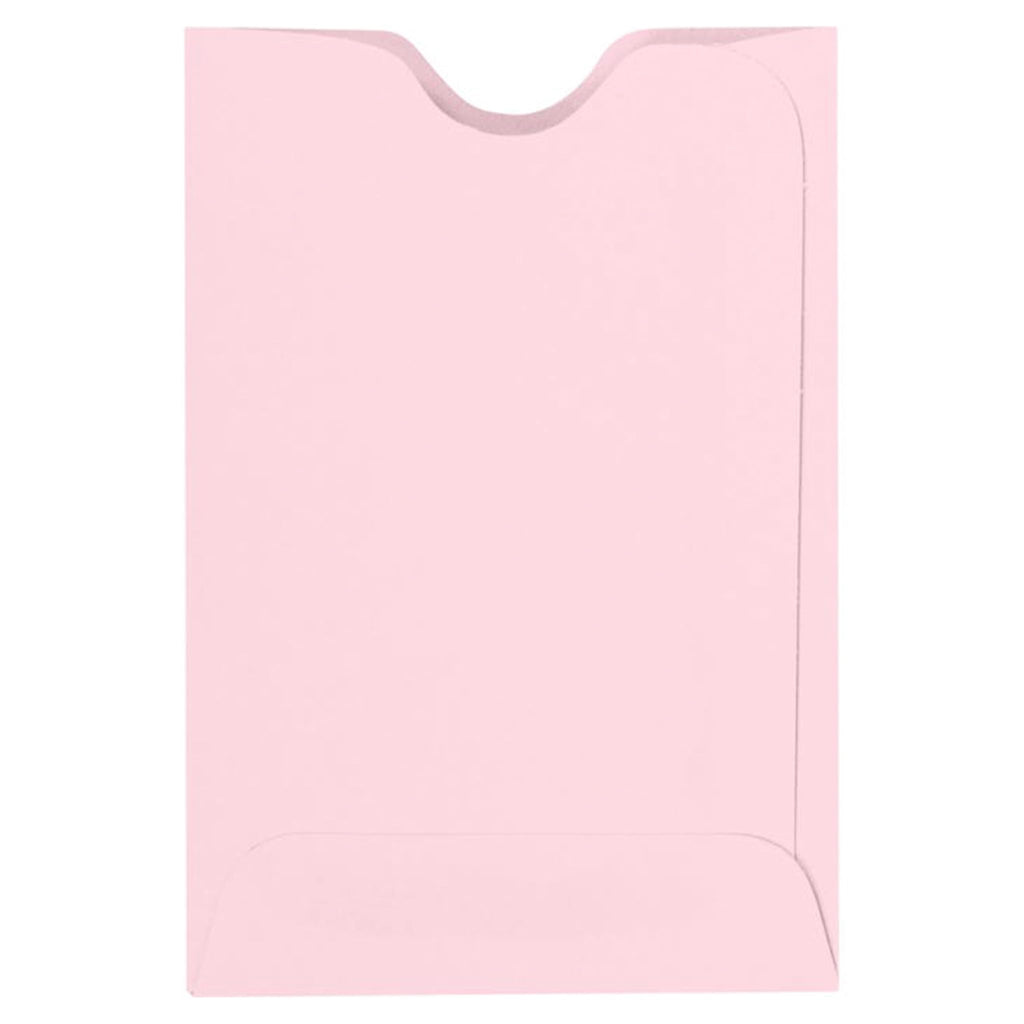 Luxpaper Credit Card Sleeves | 2 3/8' X 3 1/2' | Candy Pink | 80Lb. Text | 50 Qty