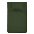 Best Season 3 Piece Bed Sheet Set (Twin Size Olive Green) 1 Flat Sheet,1 Fitted Sheet And 1 Pillow Cases,100% Brushed Microfiber