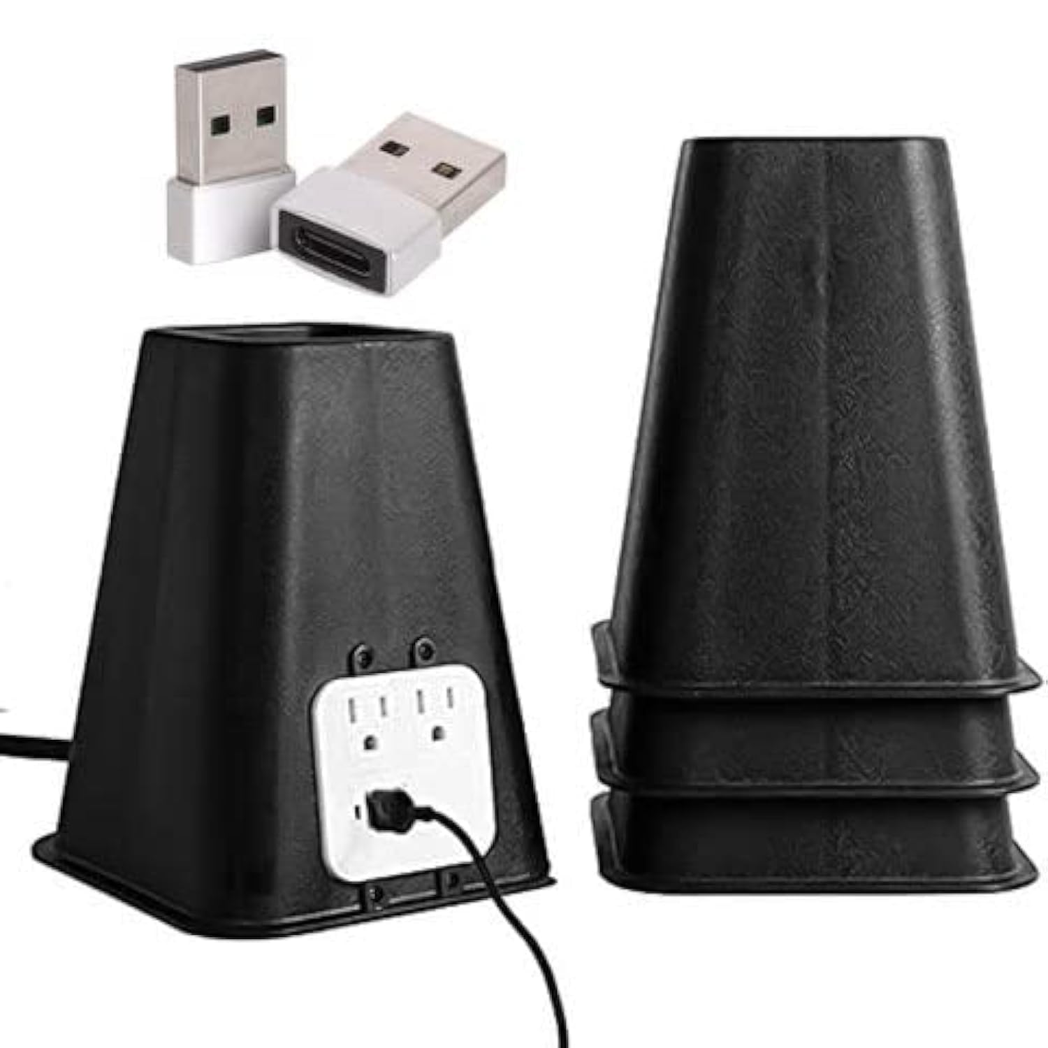 Bee Neat 7.25 Inch Bed Riser - Furniture Lifts For Dorm, Tables, Chairs, Sofa Legs - Heavy Duty Furniture Support Blocks - Heigh