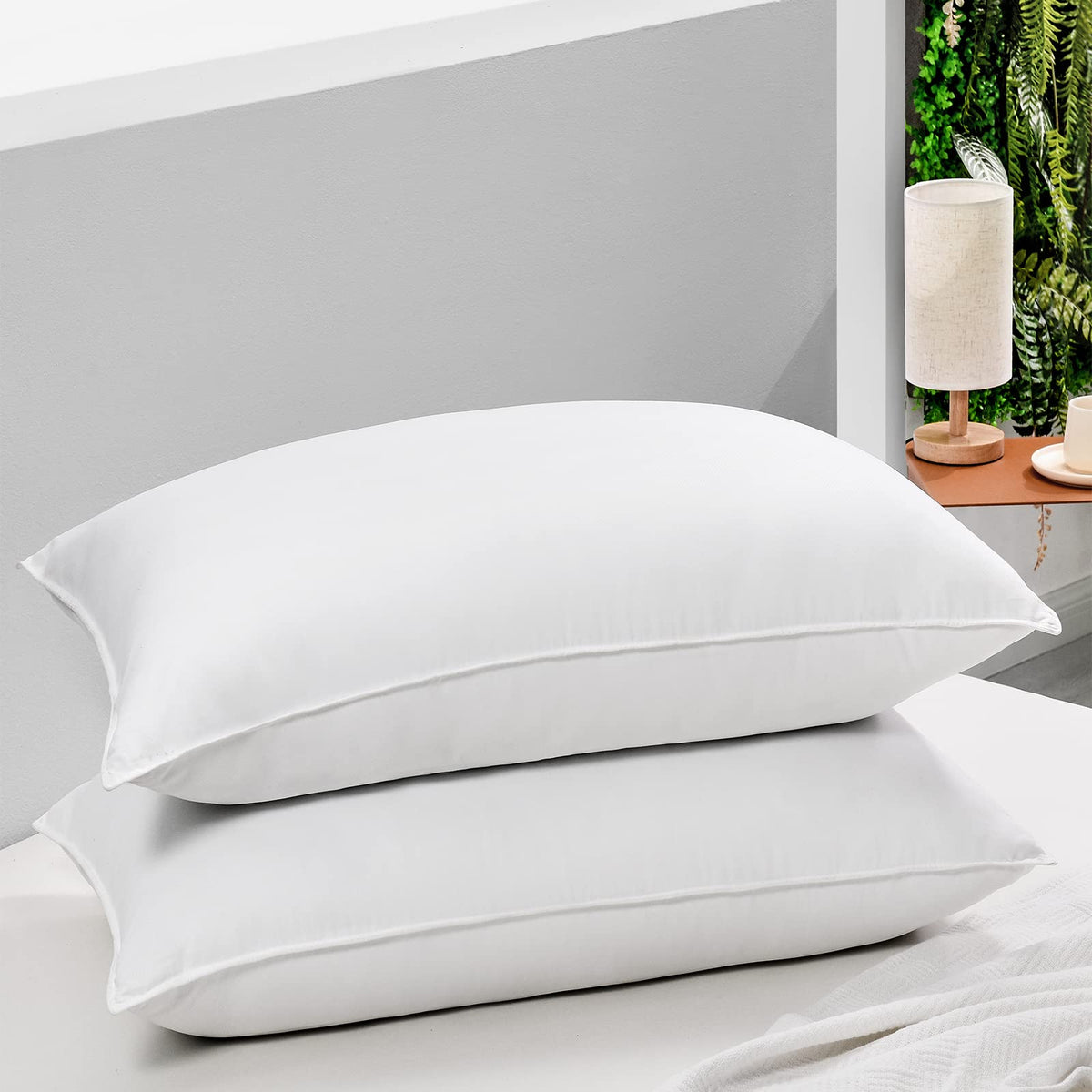 Harborest Bed Pillows Standard Size Set Of 2 - Luxury Hotel Collection Down Alternative Pillows For Sleeping, 20 X 26 Inches