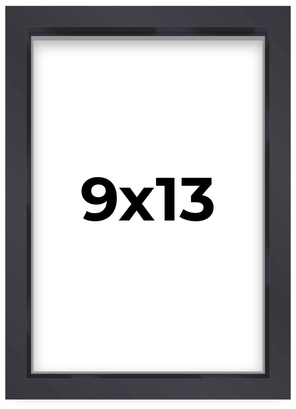 9x13 Shadow Box Frame Contemporary Black Finish | 1'' Depth of Usable Space| Interior Size 9x13 or 13x9 Inches| UV Resistant Acr