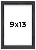 9x13 Shadow Box Frame Contemporary Black Finish | 1'' Depth of Usable Space| Interior Size 9x13 or 13x9 Inches| UV Resistant Acr