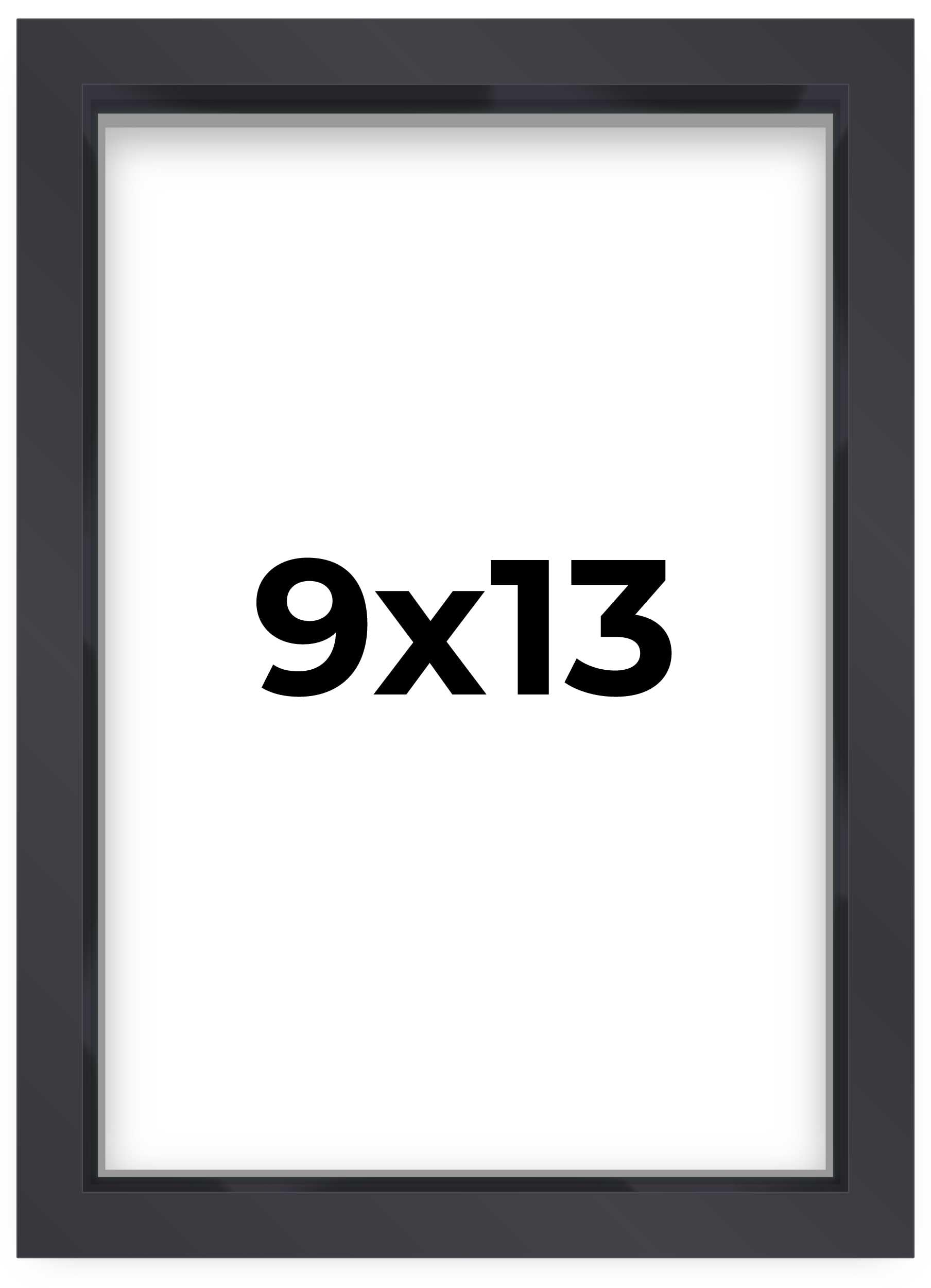 9x13 Shadow Box Frame Contemporary Black Finish | 1'' Depth of Usable Space| Interior Size 9x13 or 13x9 Inches| UV Resistant Acr