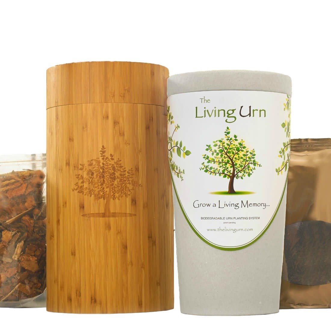 The Living Urn Biourn And Planting System. Grow A Living Memory Tree, Plant, Or Flowers From A Person'S Ashes. 100% Biodegradabl
