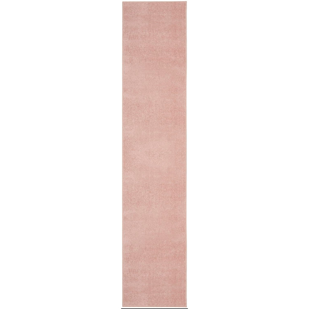 Nourison Essentials Solid Indoor/Outdoor Pink 2'2' X 16 Area Rug, Easy Cleaning, Non Shedding, Bed Room, Living Room, Dining Room, Deck, Patio, Backyard (2X16)