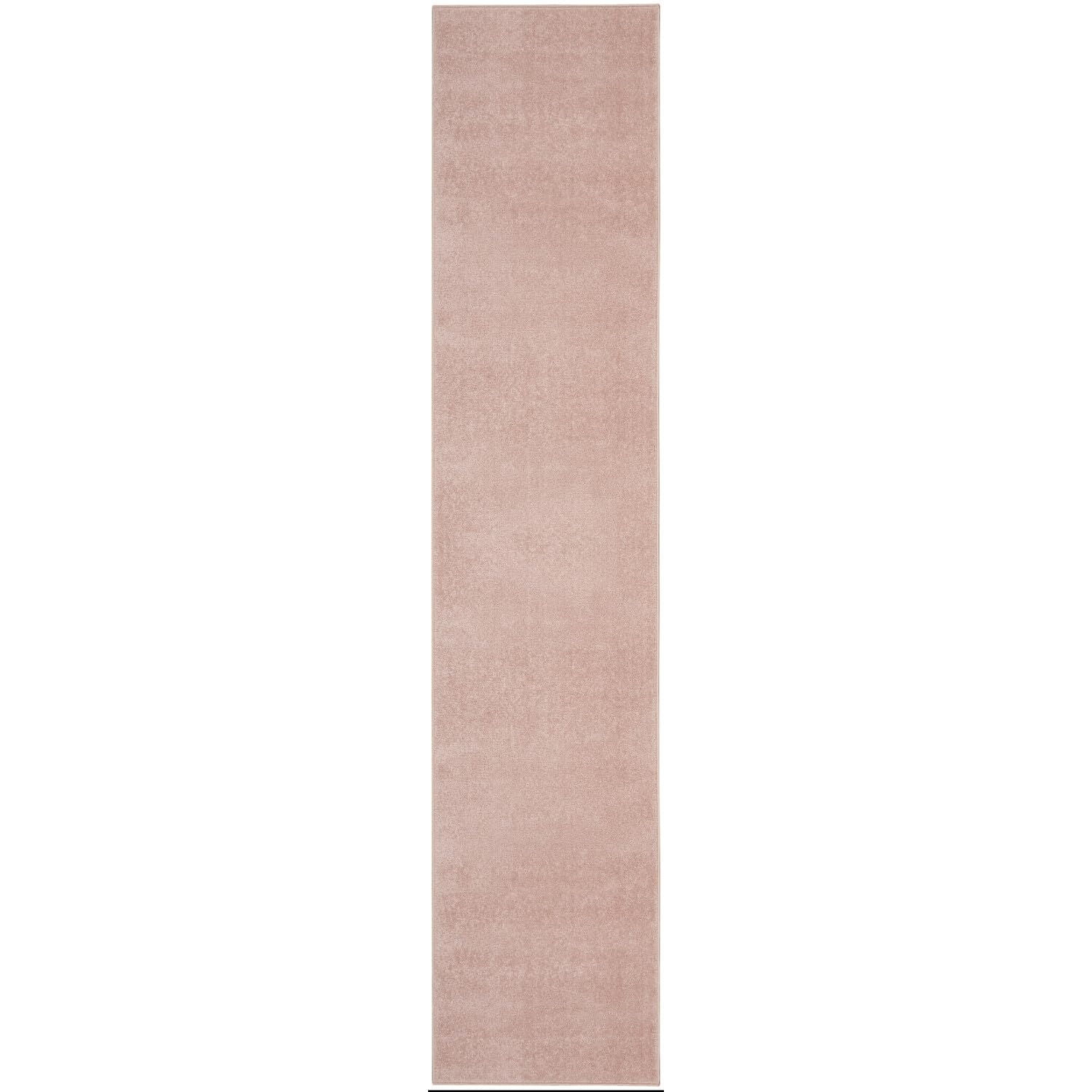 Nourison Essentials Solid Indoor/Outdoor Pink 2'2' X 16 Area Rug, Easy Cleaning, Non Shedding, Bed Room, Living Room, Dining Room, Deck, Patio, Backyard (2X16)