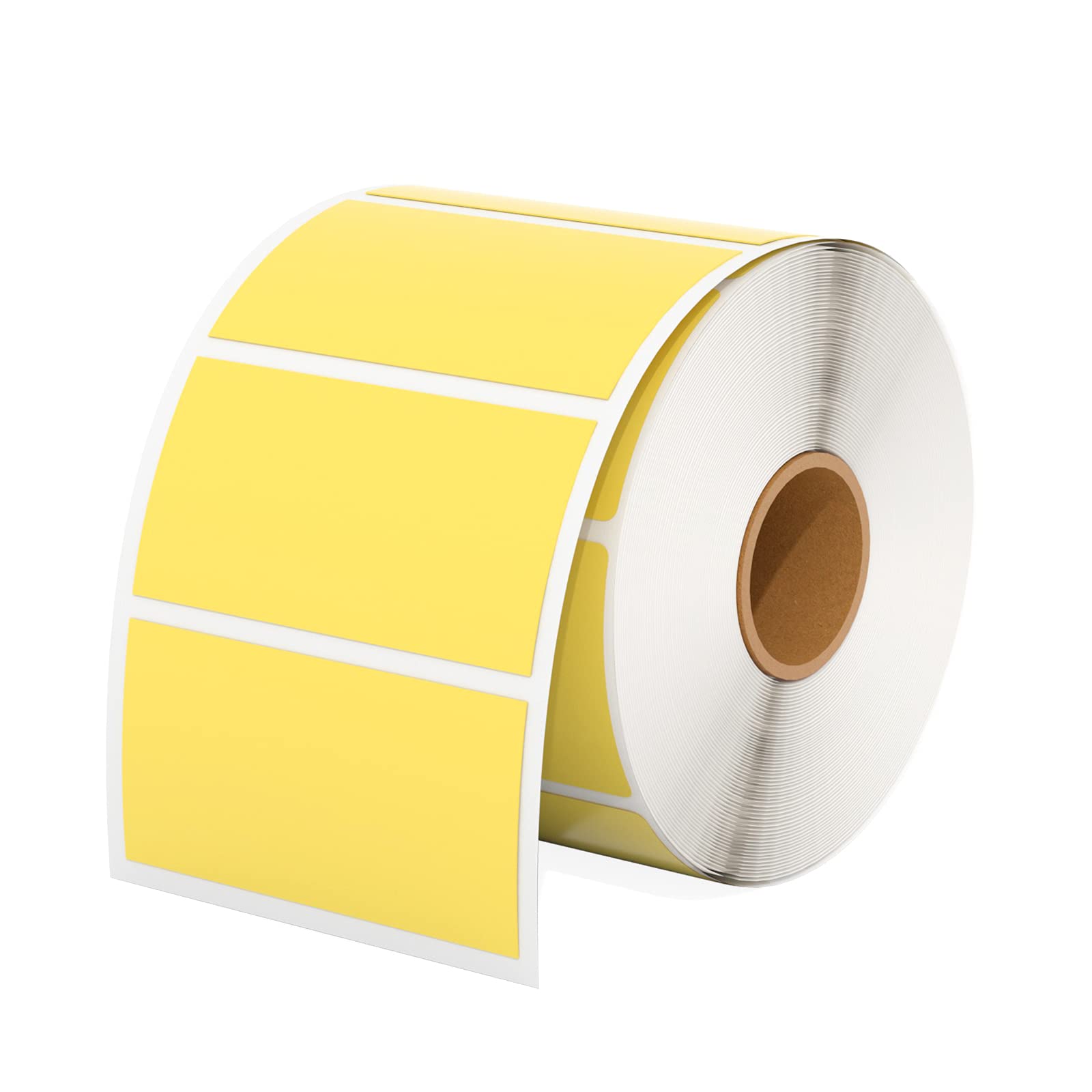 Munbyn 2.25'X1.25' Yellow Direct Thermal Labels, Self-Adhesive Address Shipping Thermal Stickers Label For Thermal Label Print