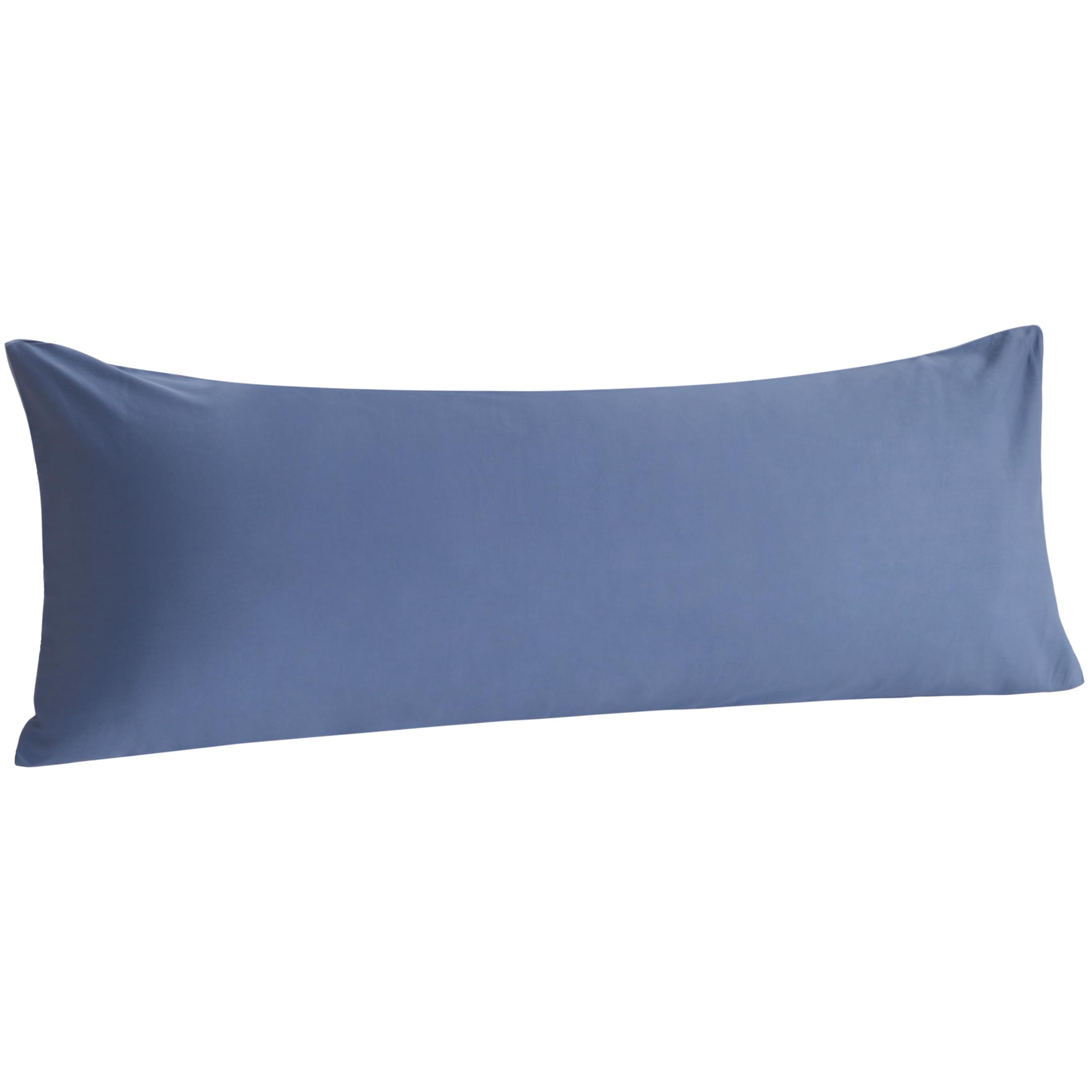 Ntbay Cotton Body Pillowcase - Envelope Closure 20X54 Pillowcase, Breathable And Soft Bed Pillow Case, Denim Blue