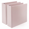 Samsill Plant-Based 3 Inch Durable D-Ring, Made In Usa, View Binder, Eco-Friendly, Usda Certified Biobased, 2 Pack, Rose