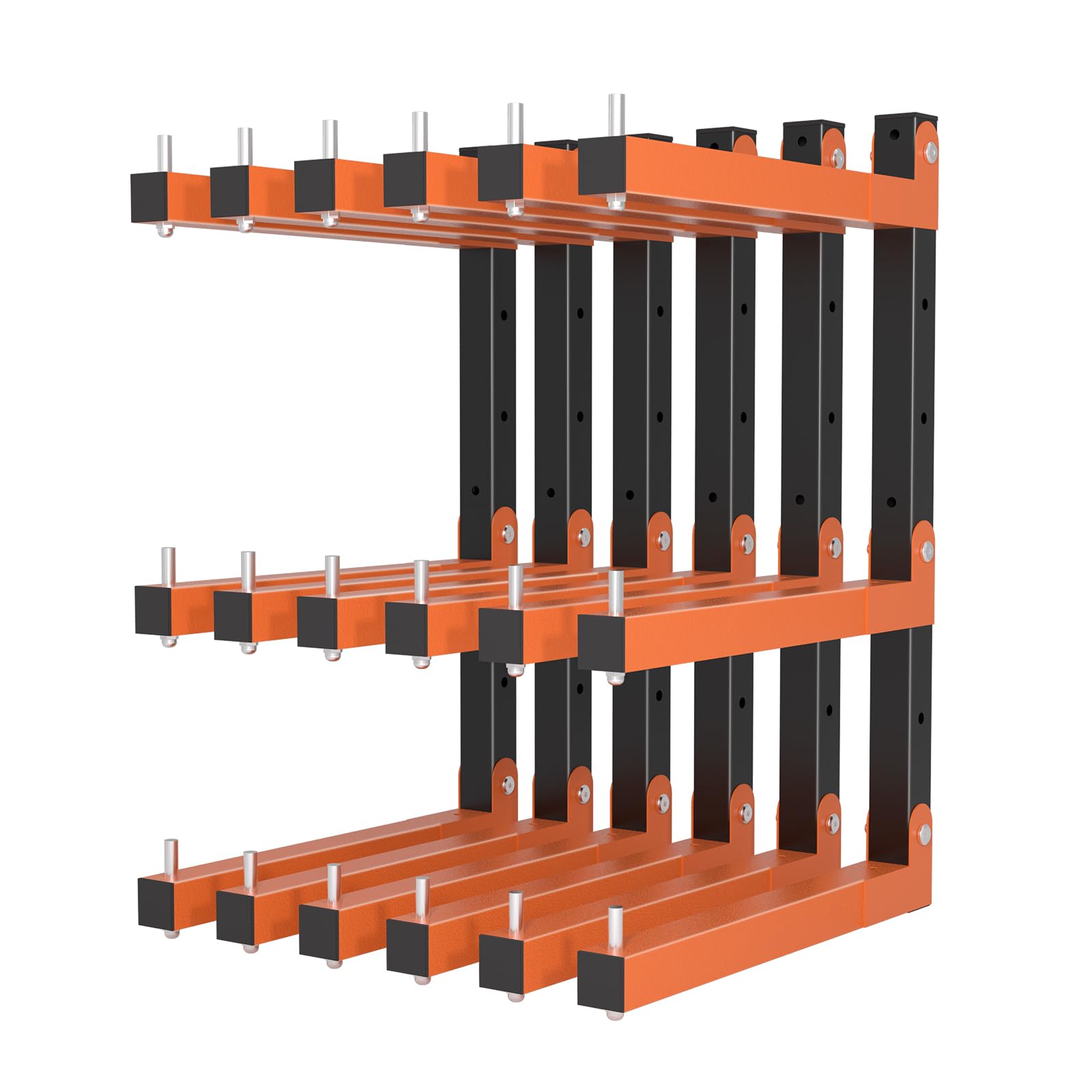 Acools Lumber Storage Rack, Lumber Rack Wall Mount, Heavy Duty Wood Storage Racks with 9-Level System, 1080 LB Sturdy Garage Woo