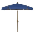 FiberBuilt Umbrellas Garden Umbrella, 7.5 Foot Navy Canopy and Champagne Bronze Pole